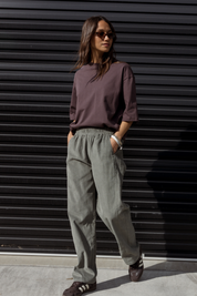 LUCIE Pants Dark Sage
