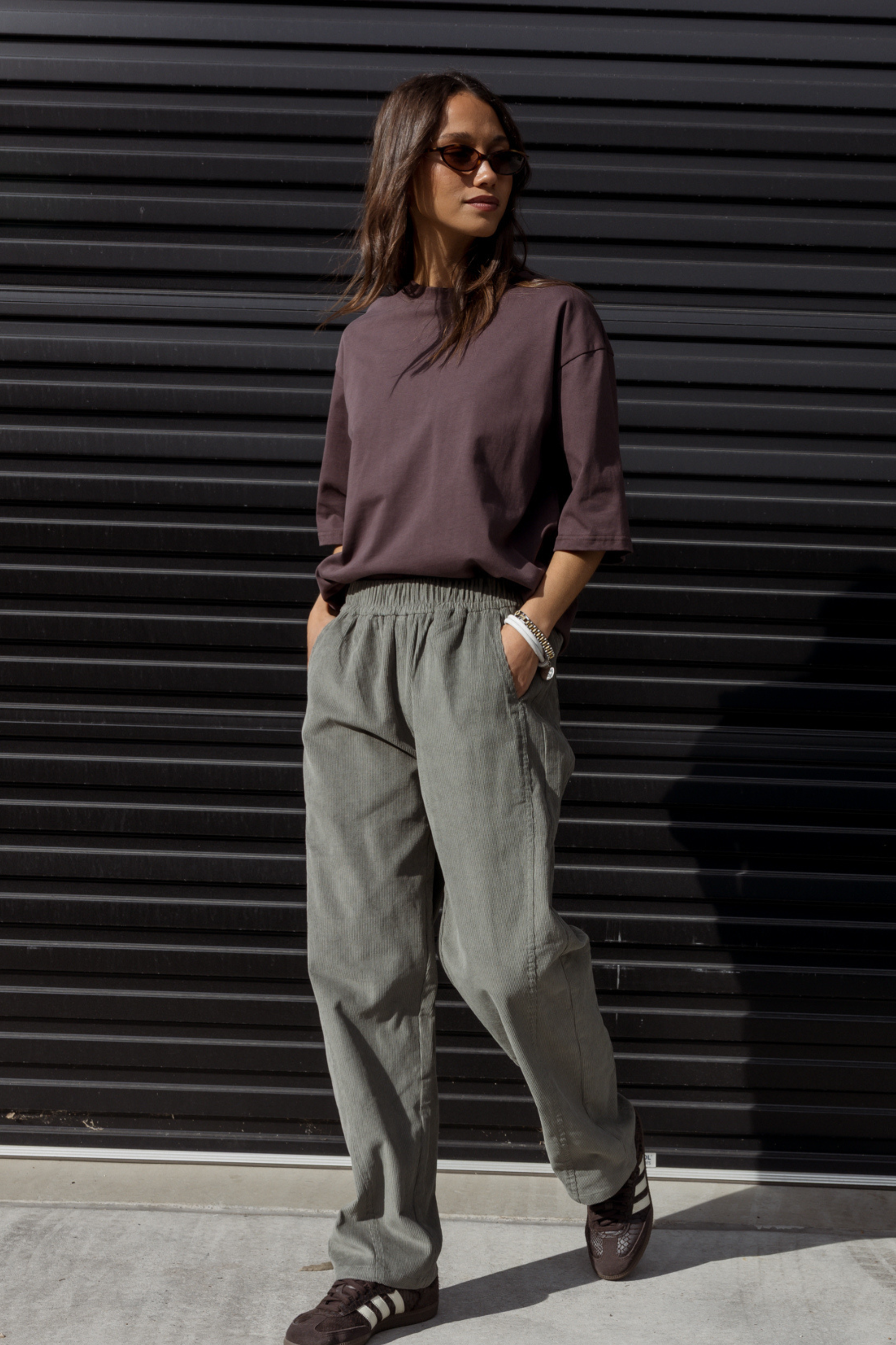 LUCIE Pants Dark Sage
