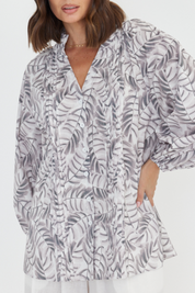 CAITS Blouse Coco Leaf Print