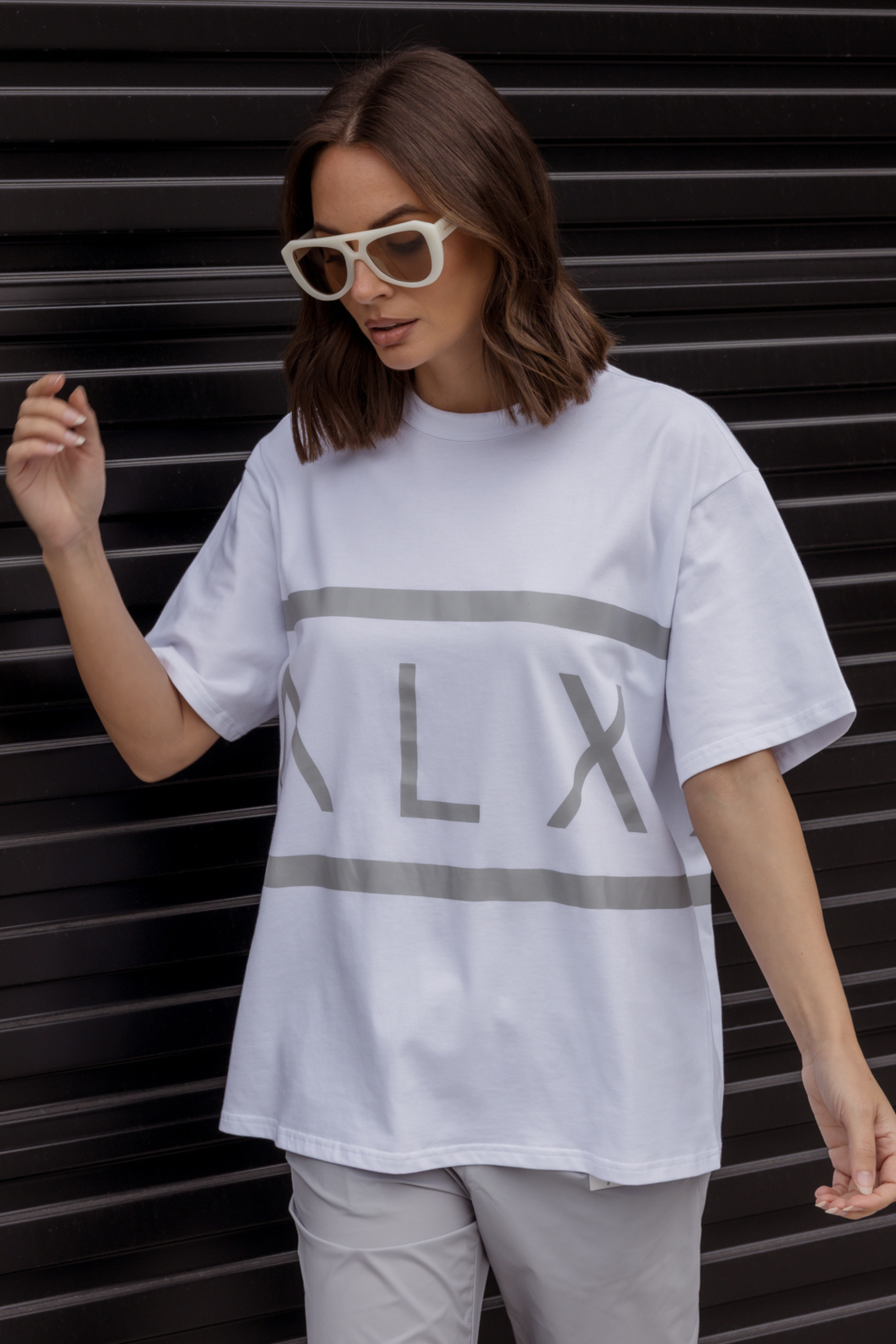 VEGAS T-Shirt White/Grey