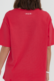 NIX V-Neck T-Shirt Strawberry Red
