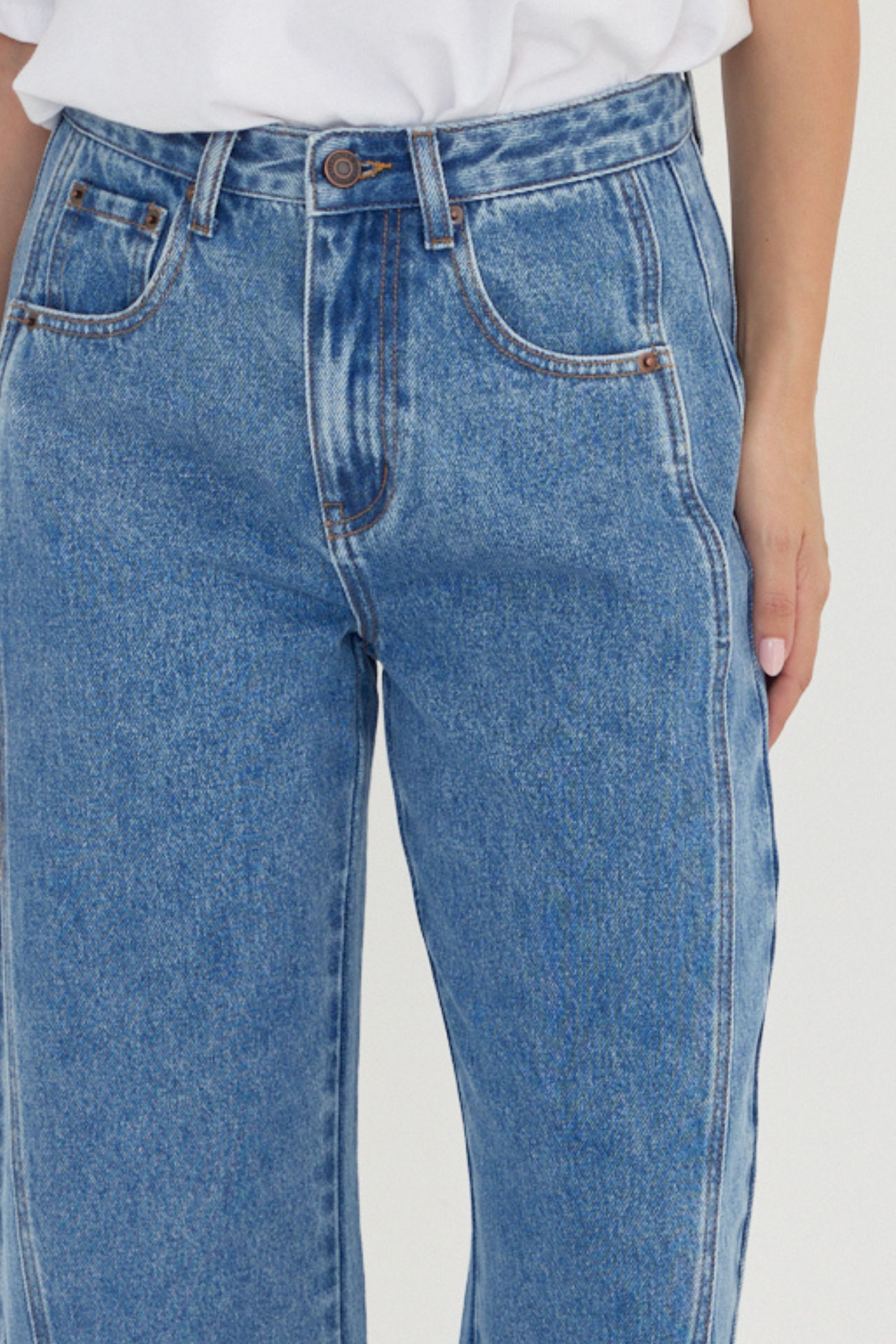 SALTY Jeans Blue Wash Denim