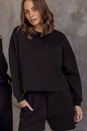 EMBY Long Sleeve Top Black