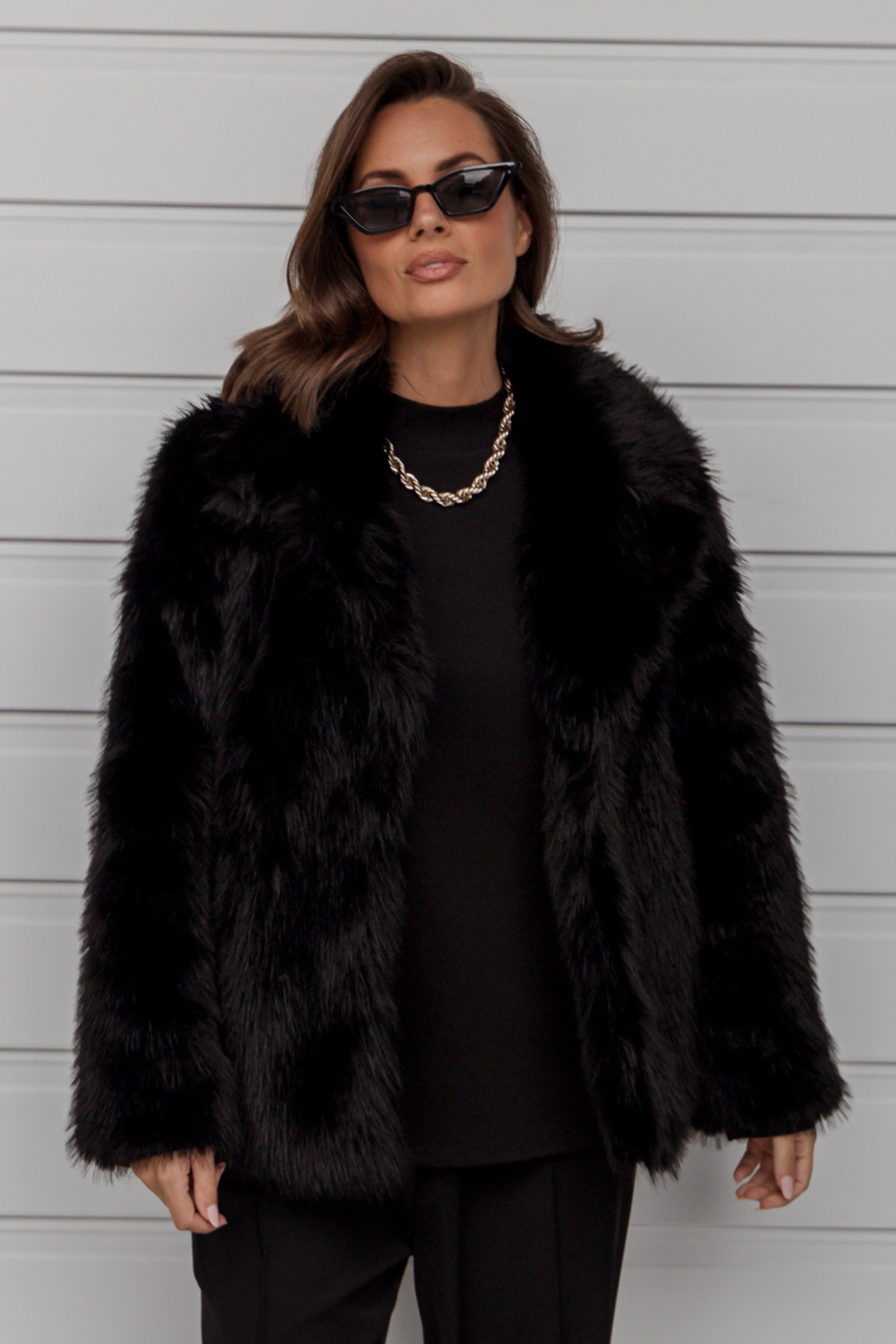 JUJU Faux Jacket Black