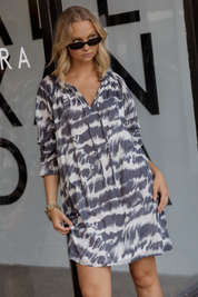 TOBIAS Dress Navy Blur