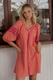 DARCY Dress Coral
