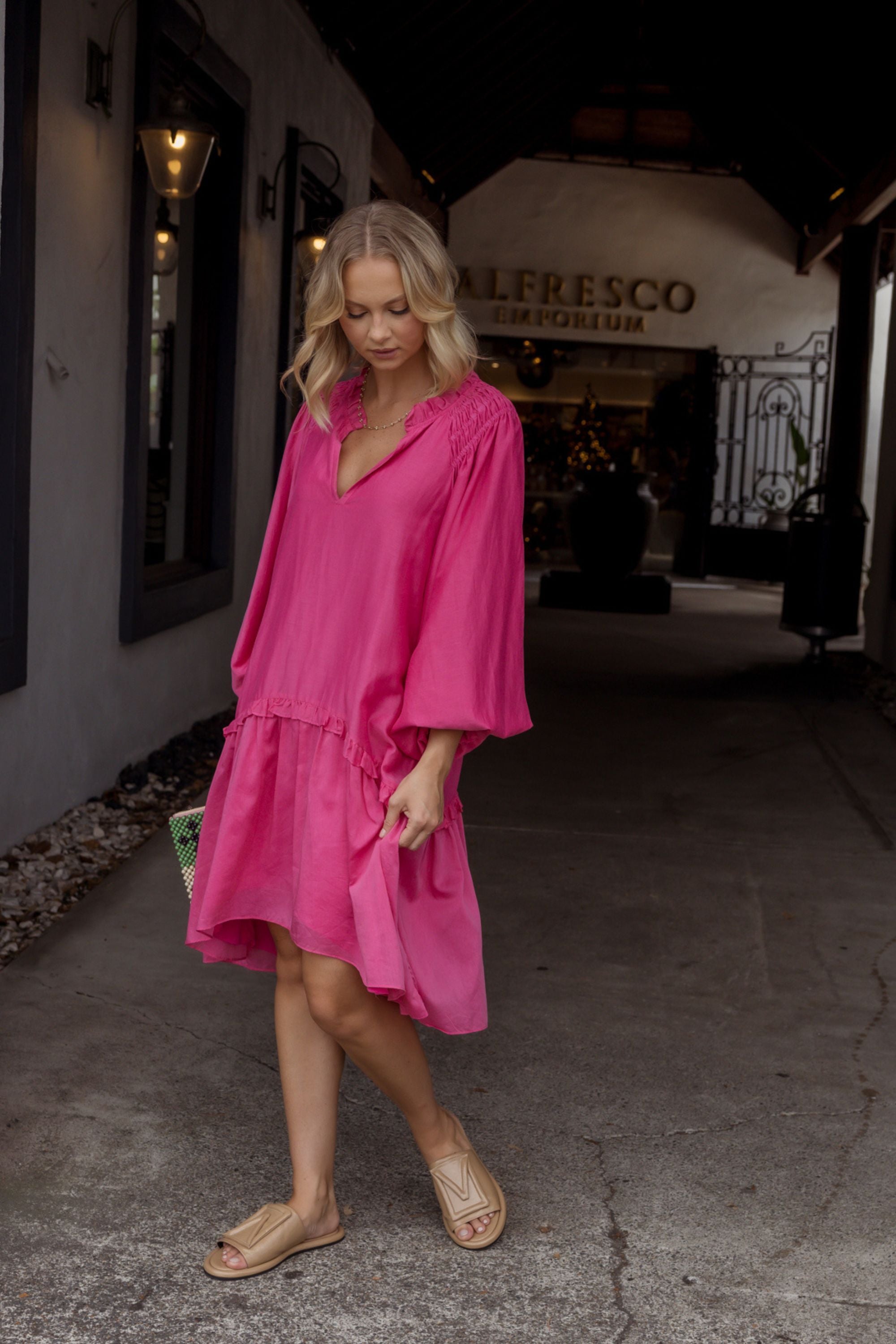 TOMMY Dress Hot Pink