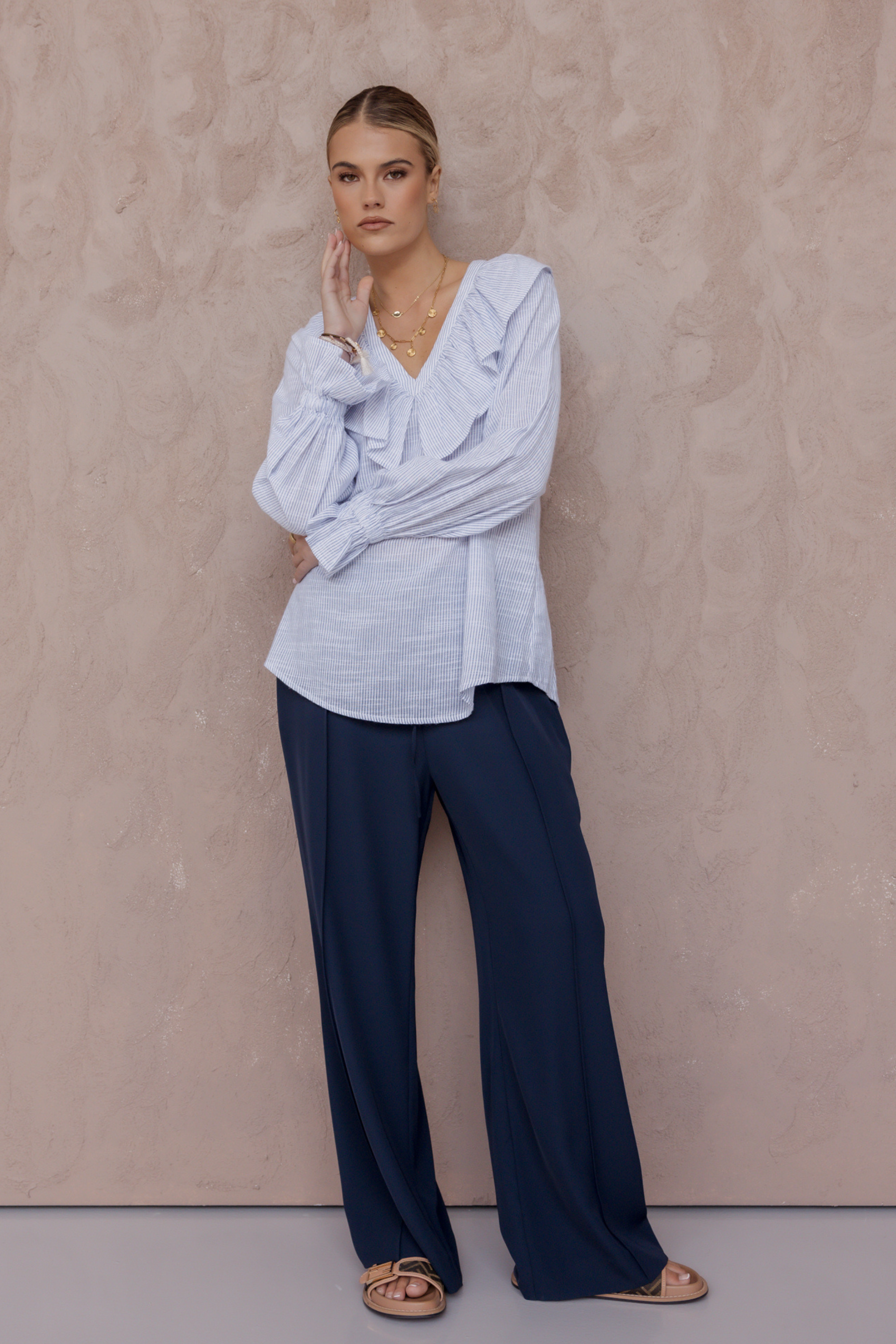 BILLY Blouse Blue Stripe