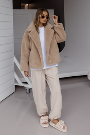 JETTY Faux Jacket Beige