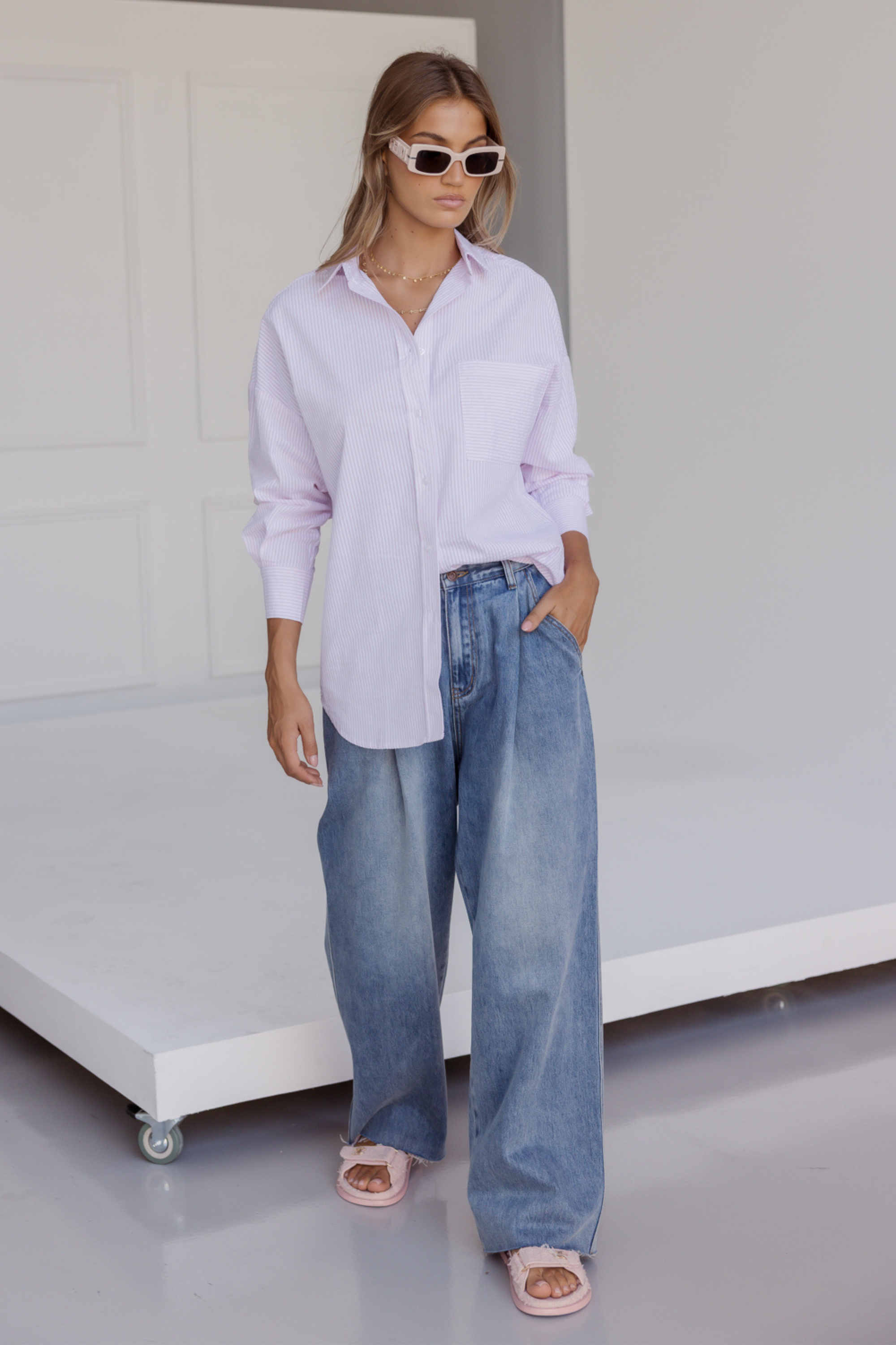 YASMIN Shirt Pink Stripe