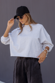 EDEN Long Sleeve Top Grey