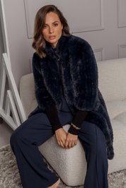 SUTTI Faux Jacket Navy