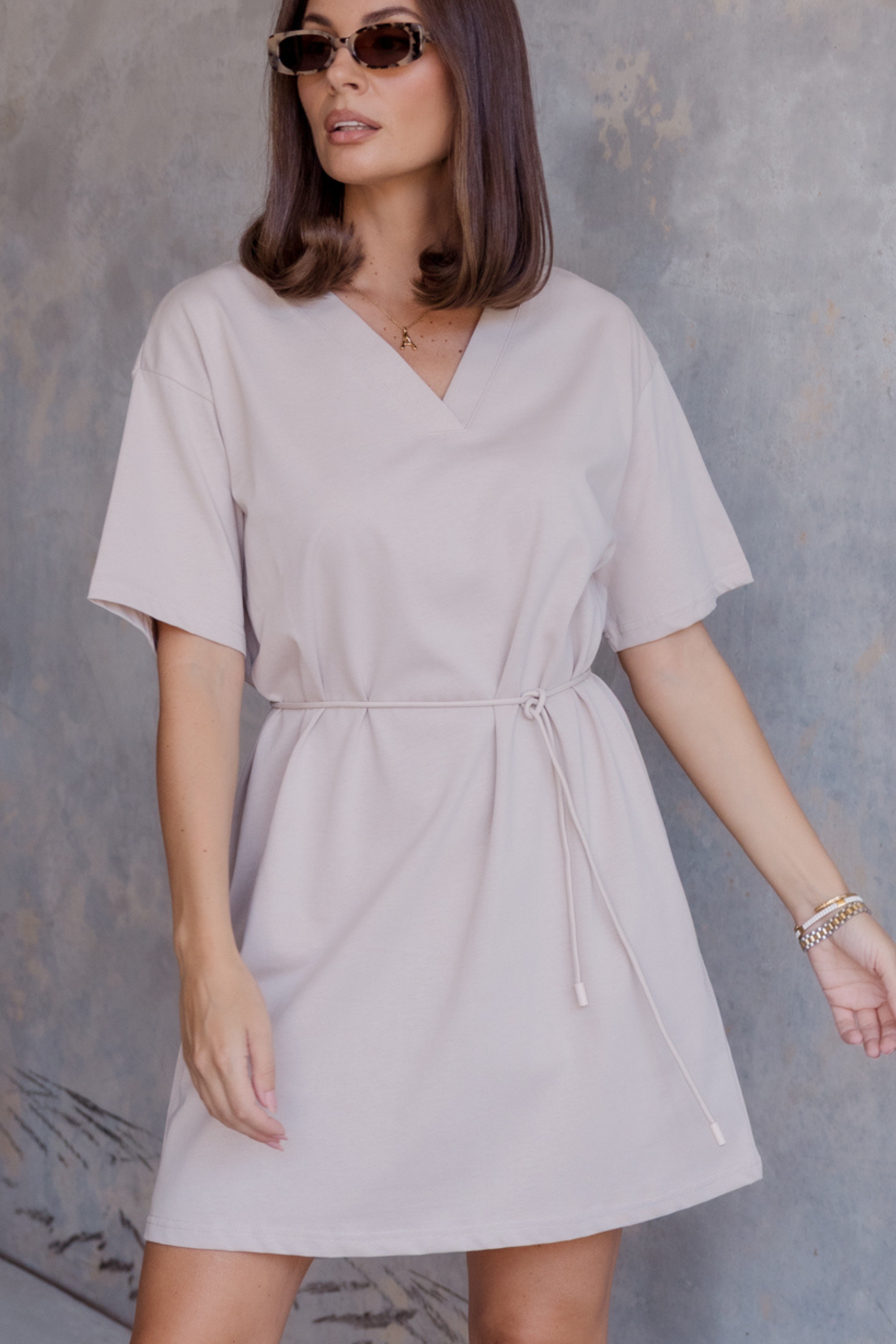 NIX Mini Dress Stone