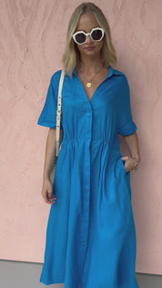 MAKILA Dress Blue