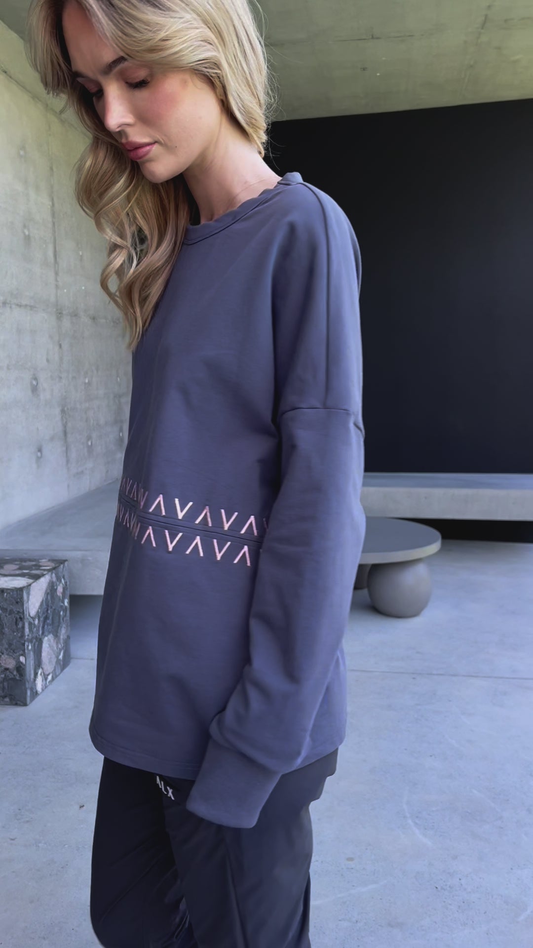 PENEX Long Sleeve Top Slate