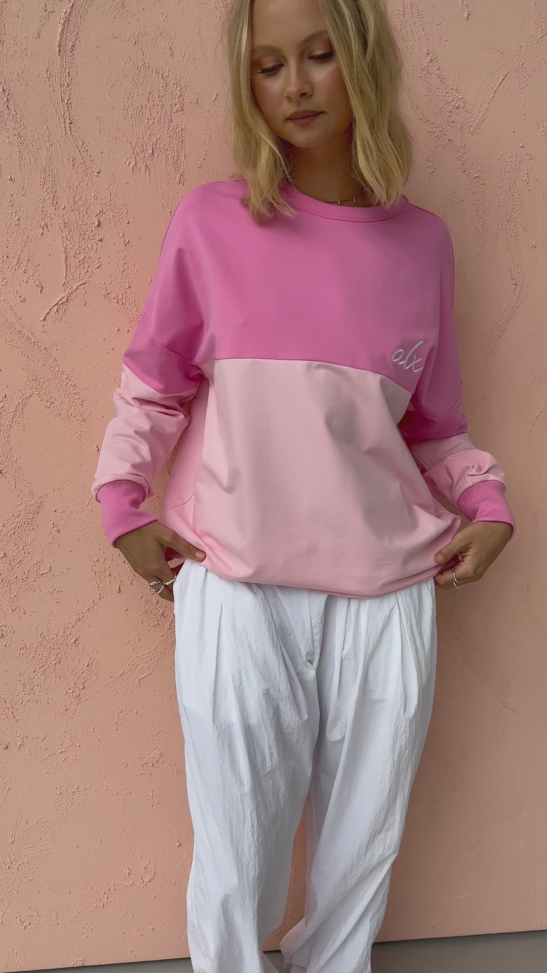 SIA Long Sleeve Top Pink/Pink