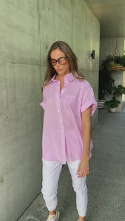 ROGUE Shirt Pink Stripe