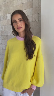 OLIVER Knit Jumper Lemon