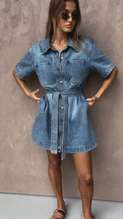 MILANO Dress Blue Denim