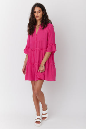 MALIBU Dress Hot Pink