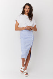 WILLOW Knit Skirt Light Blue