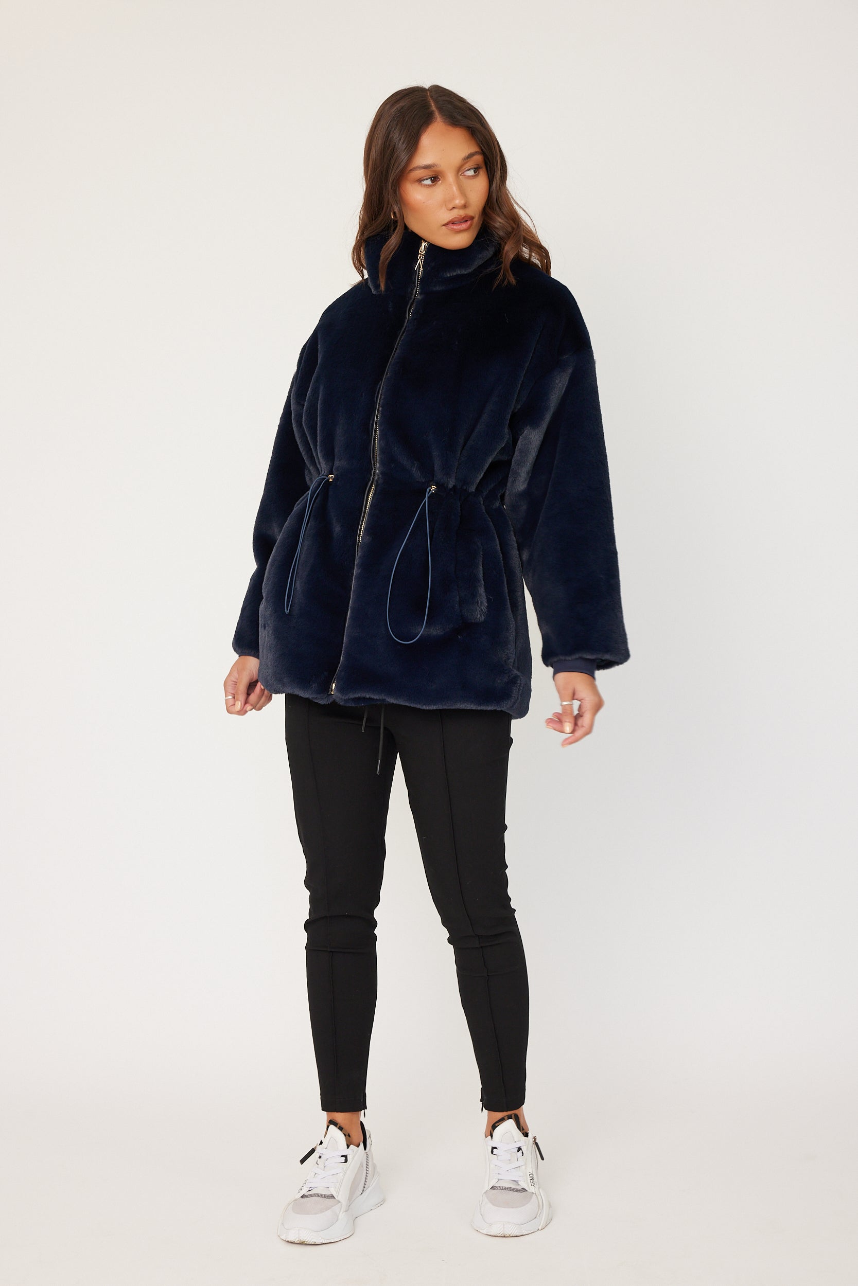 RAFFERTY Faux Jacket Navy