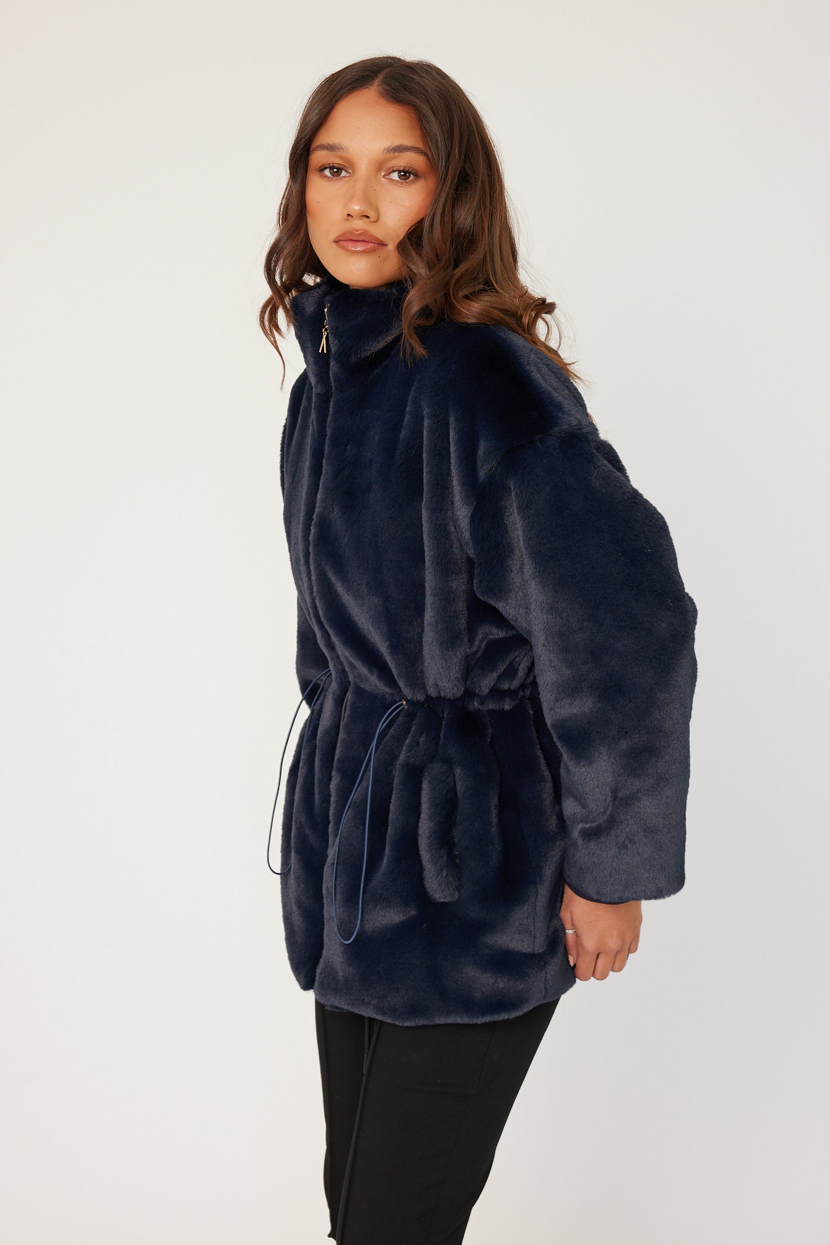 RAFFERTY Faux Jacket Navy