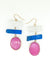 ICONIUM Earrings by MAYA - Cobalt/Pink