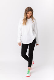 ROZEN Long Sleeve Top White