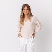 WESTLEY Knit Jumper Beige