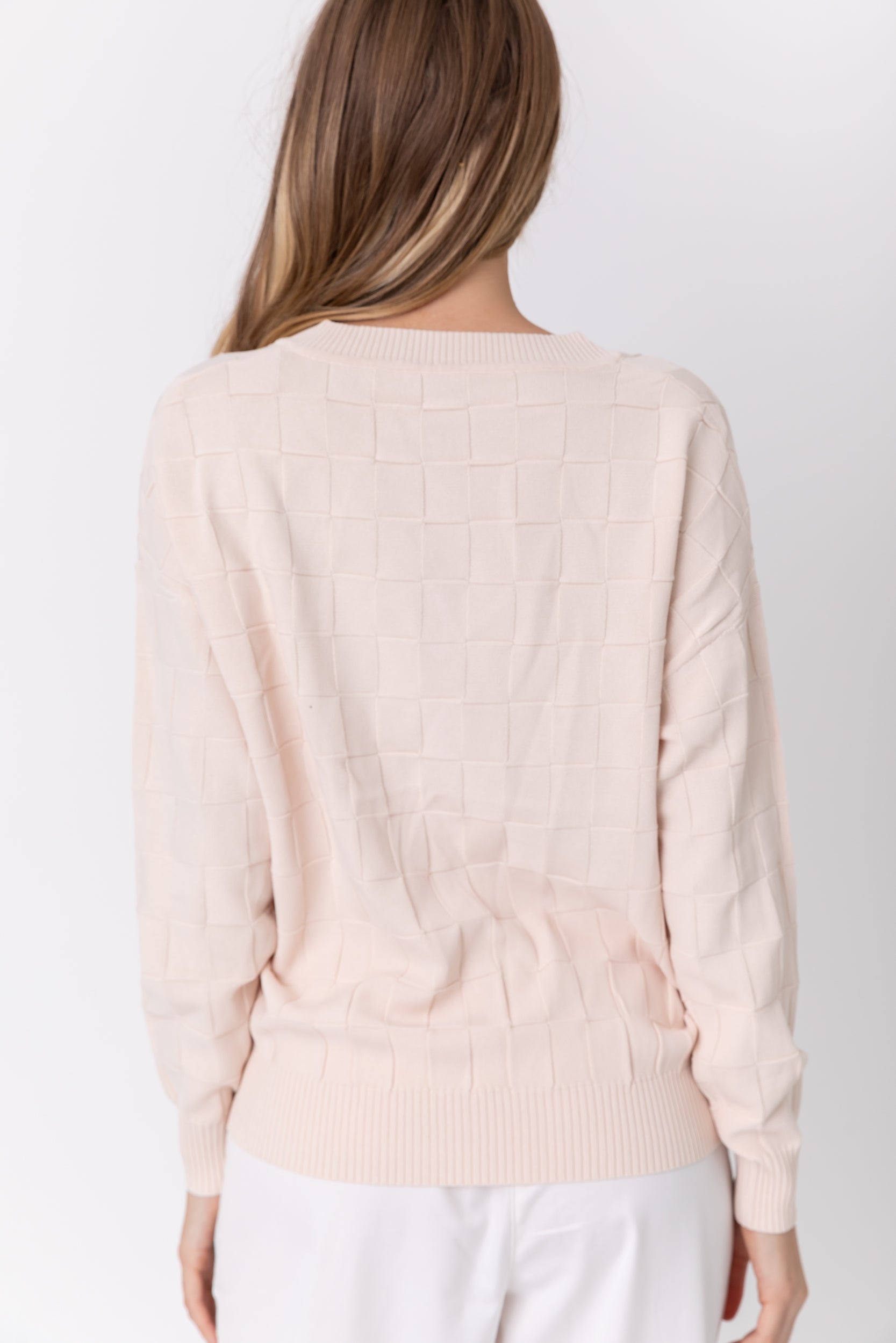 WESTLEY Knit Jumper Beige