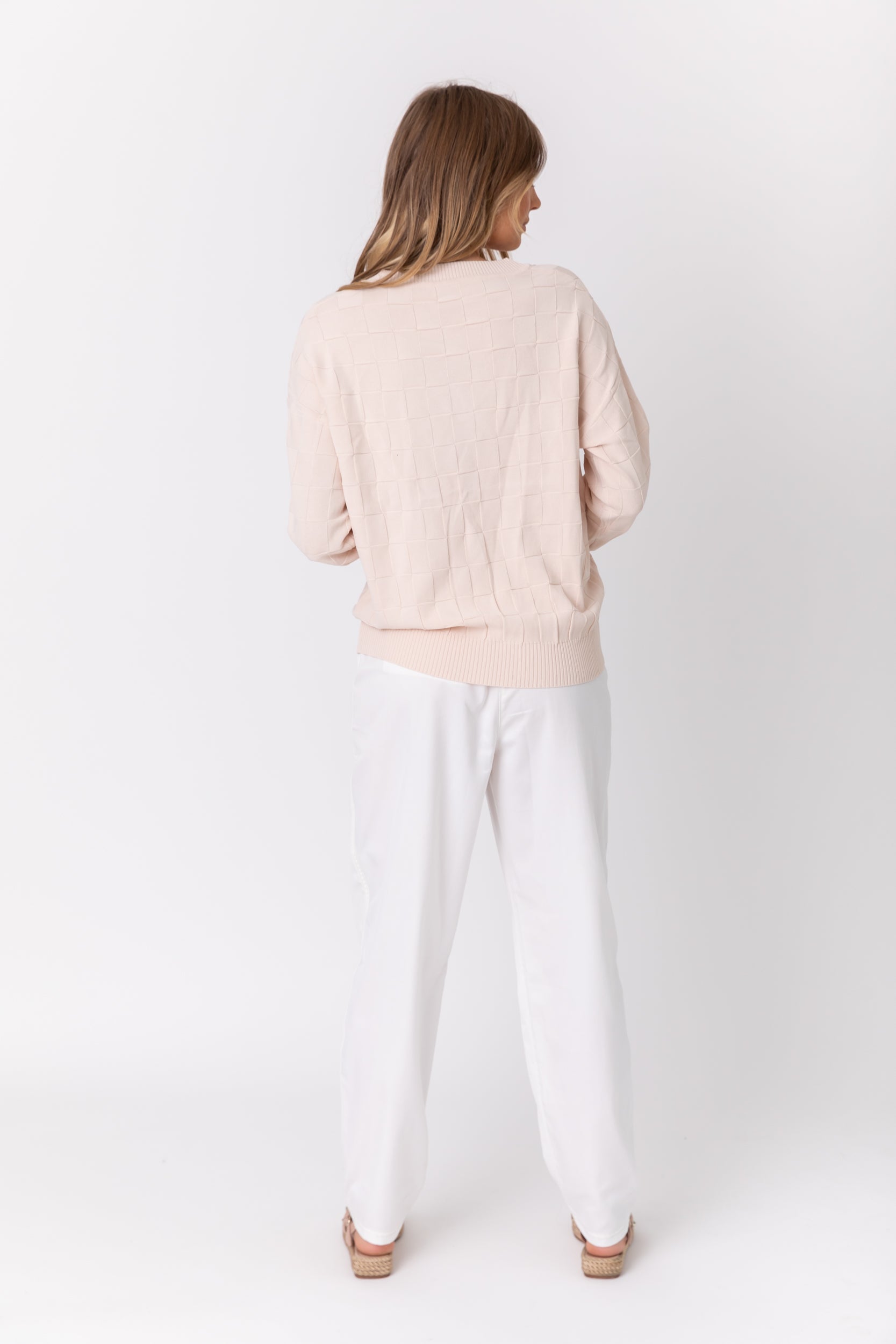 WESTLEY Knit Jumper Beige