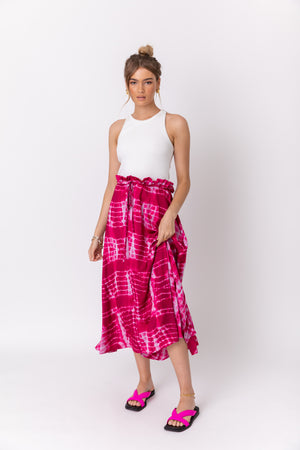 GEORGE Pink Tie Dye Skirt