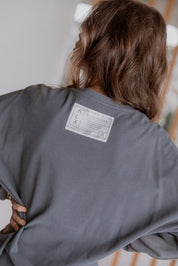 ROZEN Long Sleeve Top Dark Grey