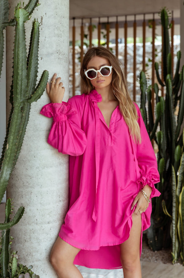 Hot pink clearance dressy top