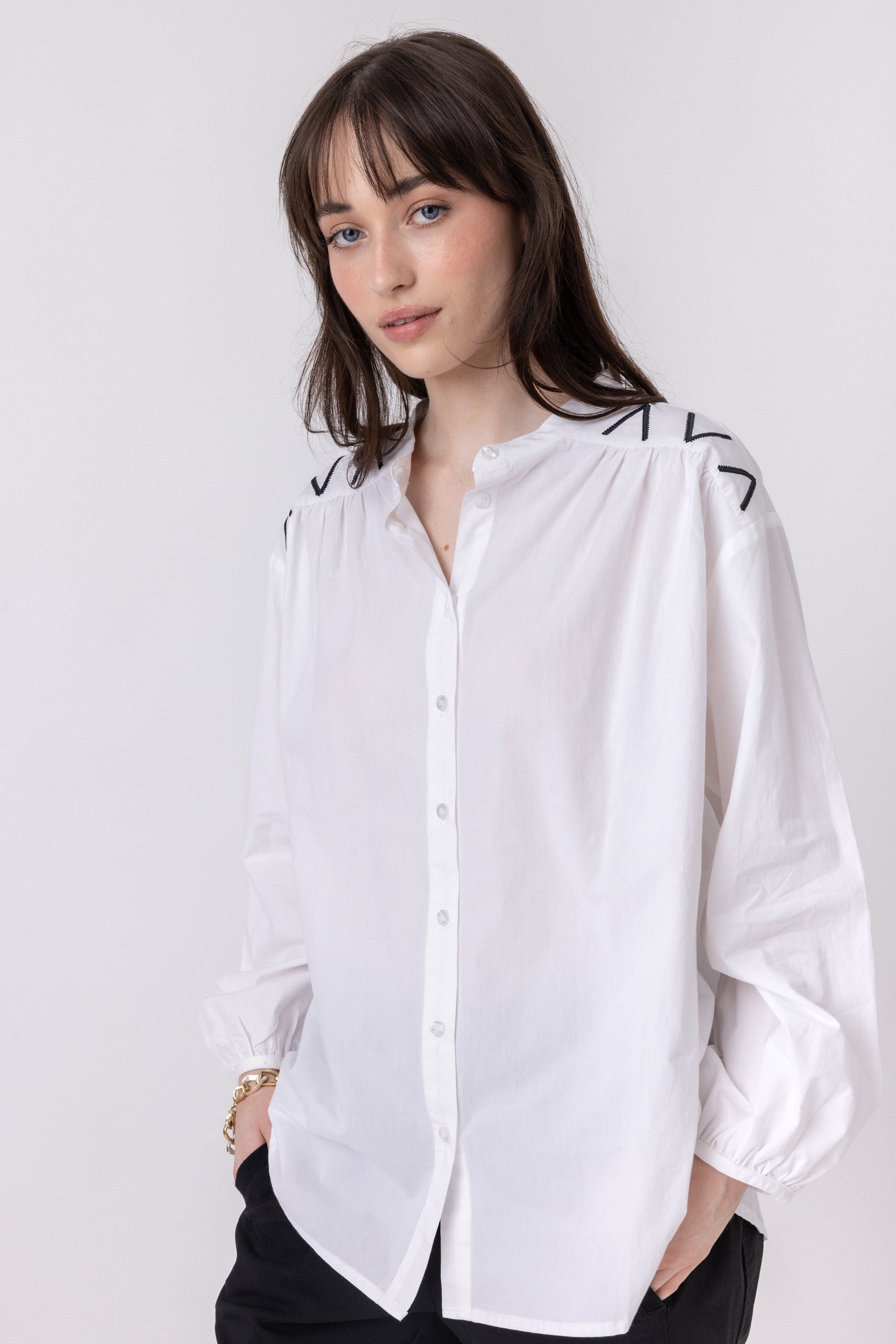 KNIGHT Blouse White