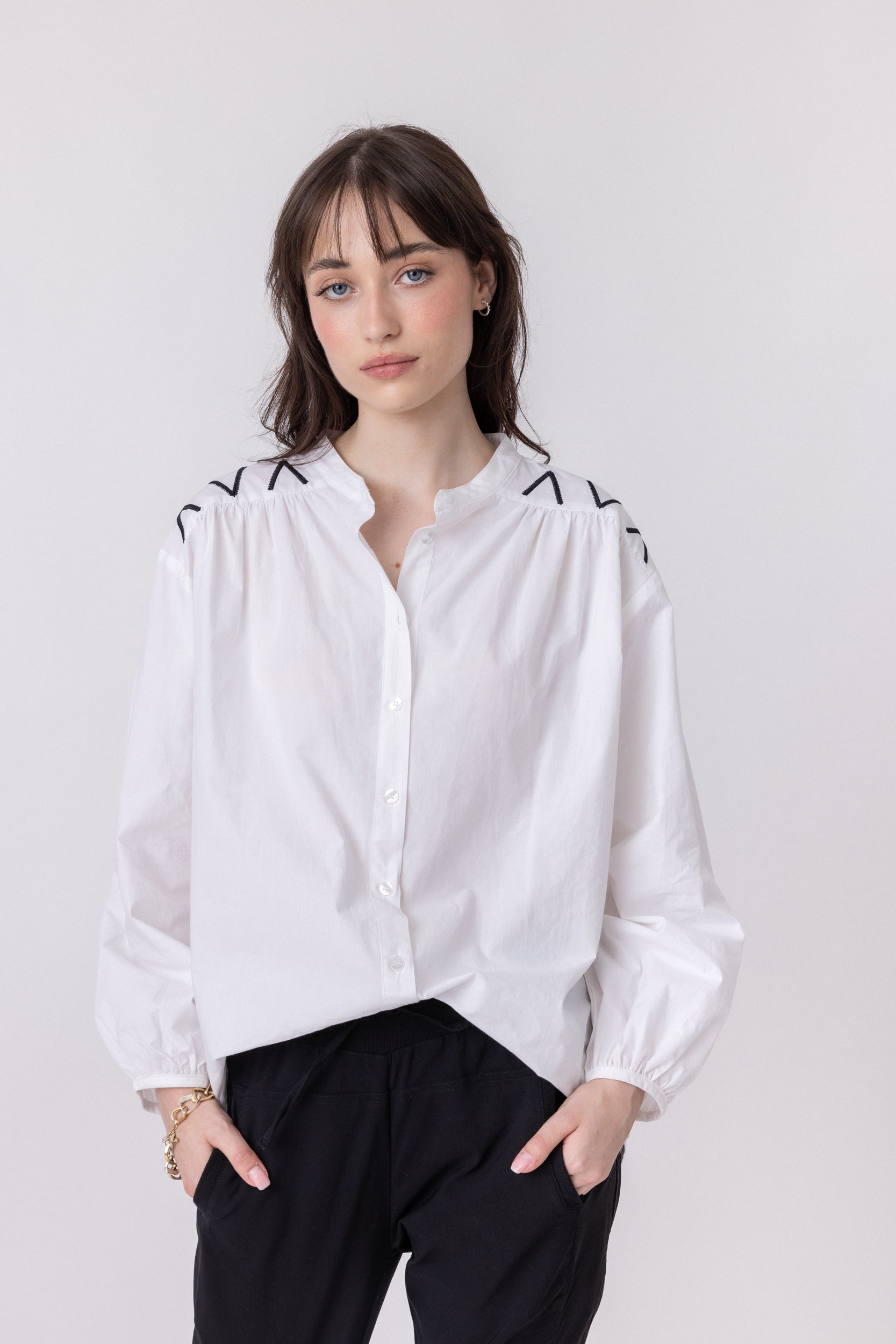 KNIGHT Blouse White