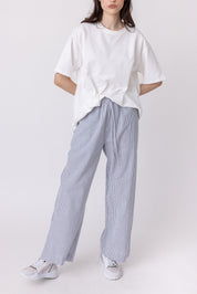 BOTEGO Pants Navy Stripe