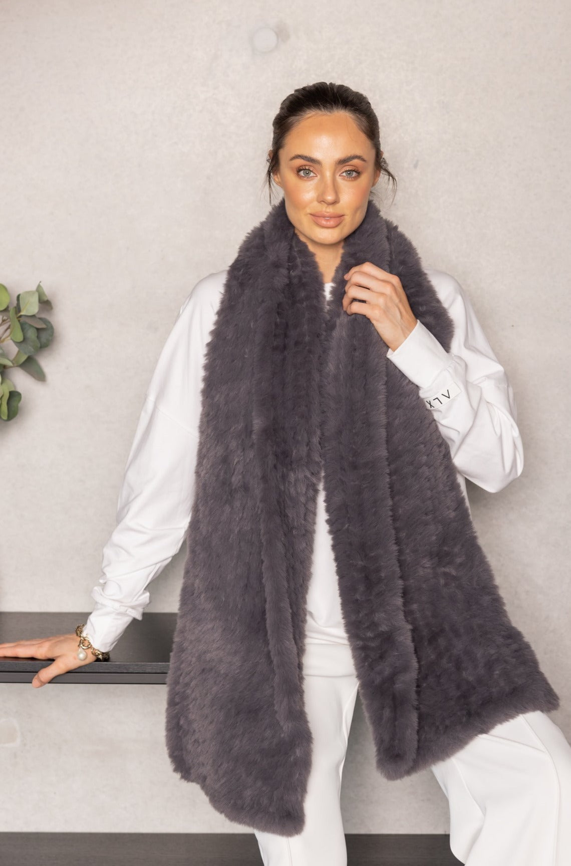 Grey on sale faux gilet