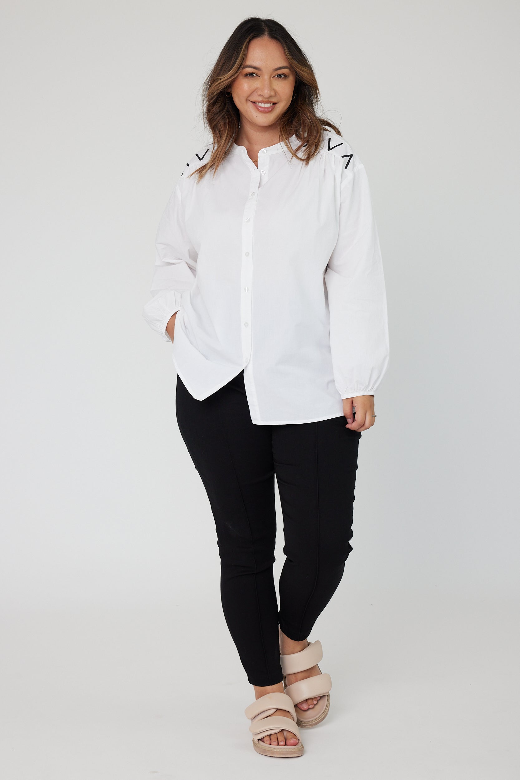 KNIGHT Blouse White