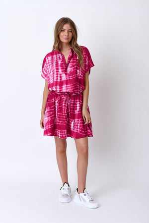 LUSTA Pink Tie Dye Skirt