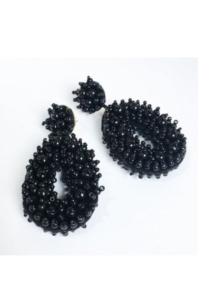 BALLY Earrings by MAYA - Black